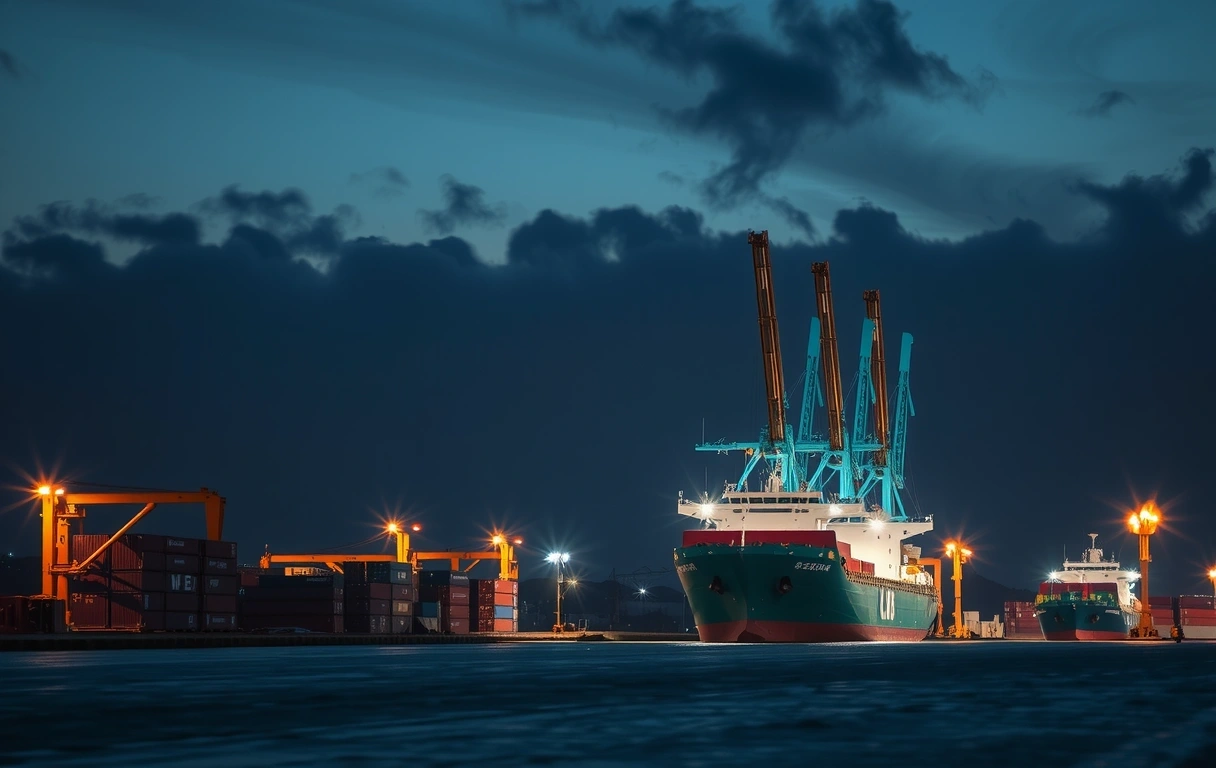 Export Logistics Background